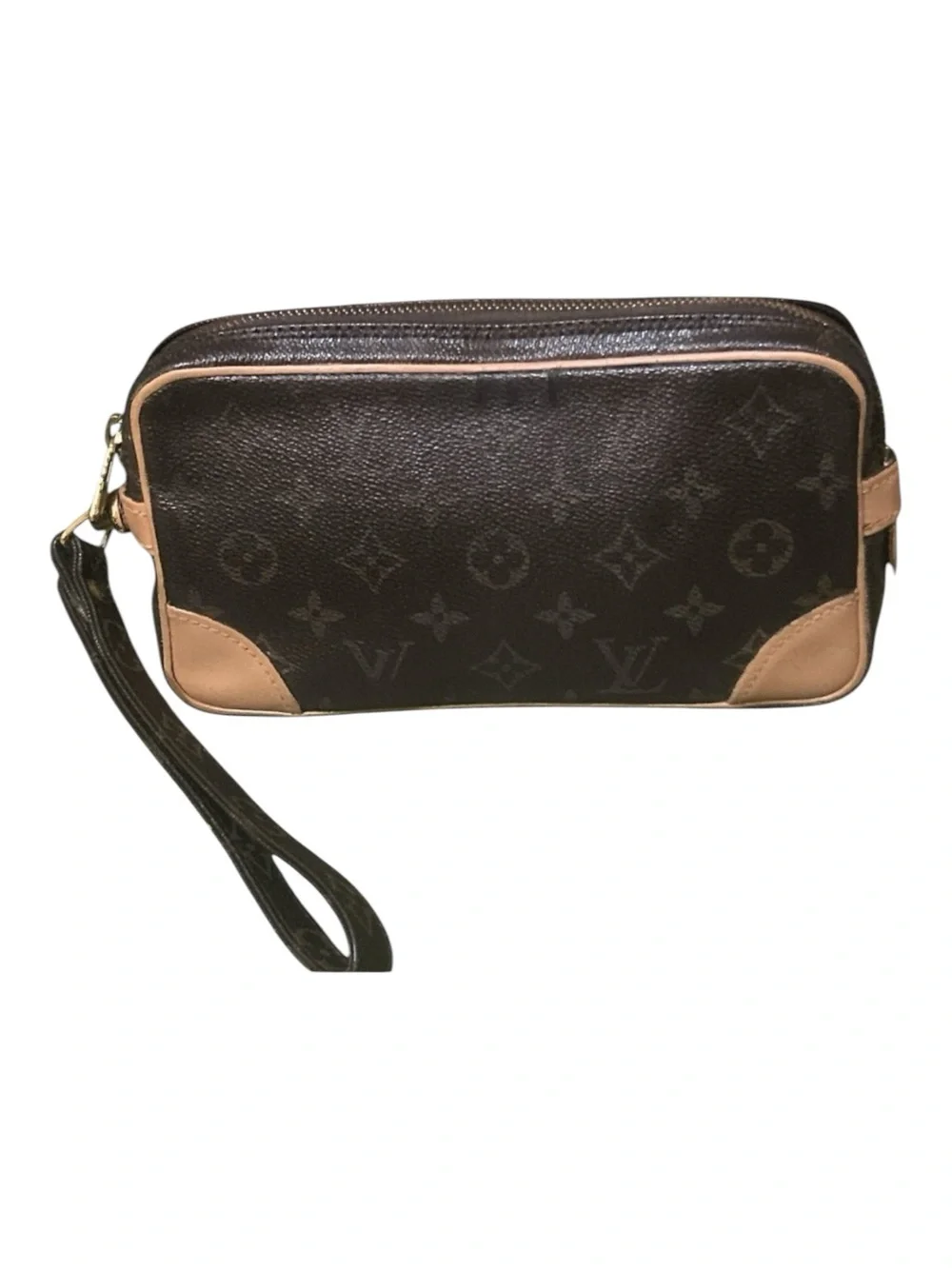 Louis Vuitton Pochette Marly Bandoulier LV Monogram Canvas Wristlet Clutch 1991
